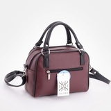 Сумка Саломея 269 наппа бордо + черный