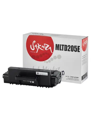 Картридж Sakura MLTD205E для Samsung, черный, 10000 к.