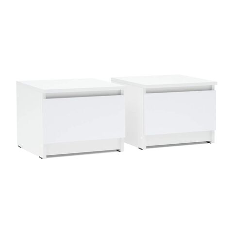 Челси Тумбы прикроватные (компл) (Ш) (Белый глянец холодный, белый)