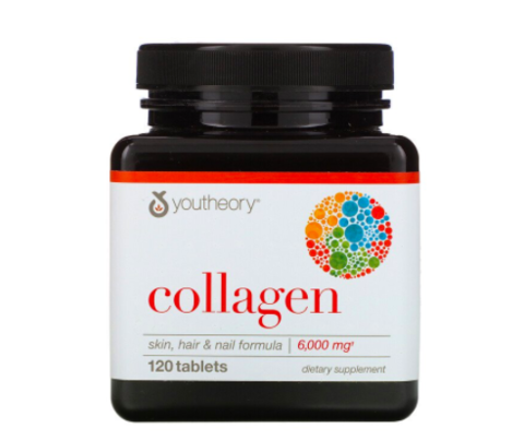 Youtheory, Коллаген, 6000 мг, 120 растительных таблеток