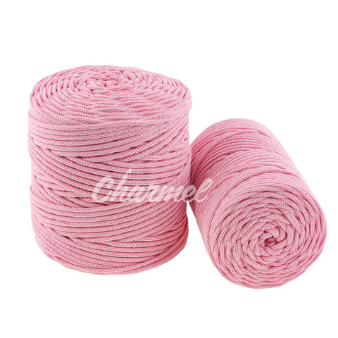 Розовый  Хлопковый шнур 4 мм