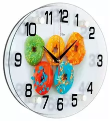 Часы 21 Век настенные 2434-956 "Пончики"