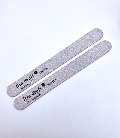 Пилка маникюрная ПРЯМАЯ 100/180 LISA PROFI