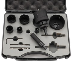 Набор коронок Bi-metall 16-67мм HSSE-Co8 13пр H-Tools 04403210