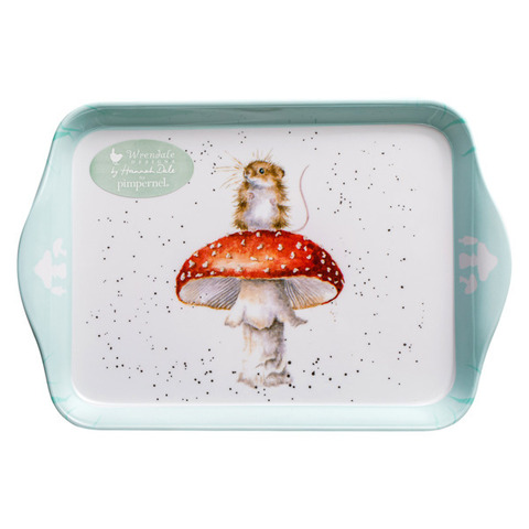 Поднос прямоугольный с ручками Pimpernel Забавная фауна.На грибочке 21х14 см