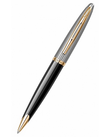 Ручка шариковая Waterman Carene DeLuxe Black & Silver GT (S0700000)