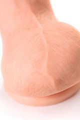 Телесный реалистичный фаллоимитатор Oliver - 18,5 см. - 