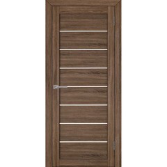 Купить Межкомнатная дверь экошпон Uberture 2125 серый велюр остеклённая