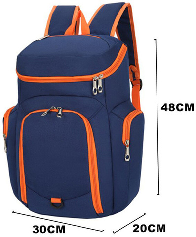 Картинка рюкзак городской Skully HXBP2303-36 blue-orange - 2