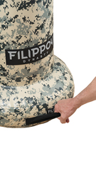 Уличный напольный боксерский мешок «STREET KICK FILIPPOV» Ø37 170см/35см/78кг, бежево-серый