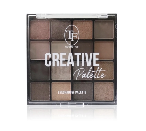 TF Палетка теней для макияжа CREATIVE PALETTE тон 03 Бежево-розовый 16цветов