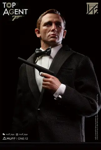 Фигурка Агент 007 Джеймс Бонд Дэниел Крейг масштаб 1/12