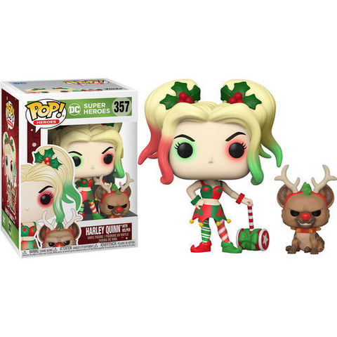 Funko POP! DC Christmas: Harley Quinn with Helper (357)