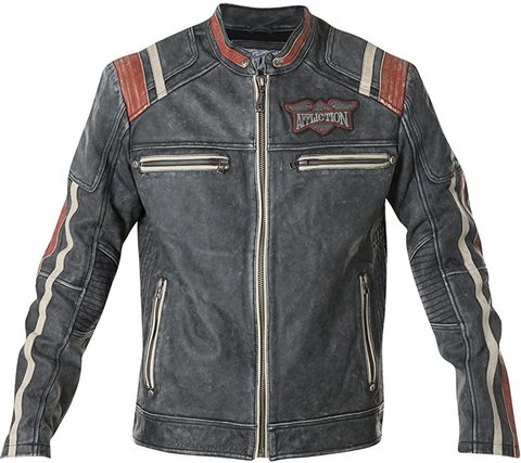 Affliction | Куртка кожаная мужская Speed Shop 110OW227 спереди