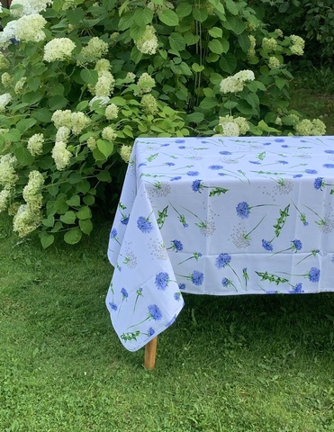 Скатерть 150х230 Anna Maria Soffione Azzuro