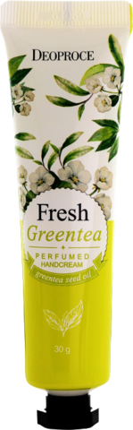 Deoproce fresh greentea perfumed hand cream Крем для рук парфюмированный с зеленым чаем