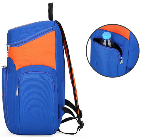Картинка рюкзак городской Skully HXBP2303-36 blue-orange - 5