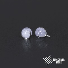 Ball 3-Prongs 4мм Purple Onyx