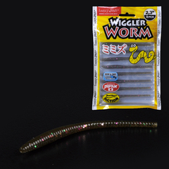 Слаги съедобные Wiggler Worm, 2.3in (5.84 см), цвет S21, 9шт.
