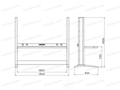 KronVuz Pro WP-1100T-SLV Рабочий стол радиомонтажника