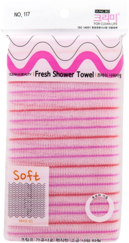 Sung bo Cleamy Clean&Beauty Мочалка для душа (28х100) Fresh Shower Towel