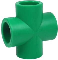 Крестовина RIIFO Alba PP-R 20-20-20-20 зеленая, уп 5 шт