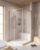 Cezares RELAX-304-AH-2-120/90-C-BORO Душевой уголок, отделка Брашированное золото