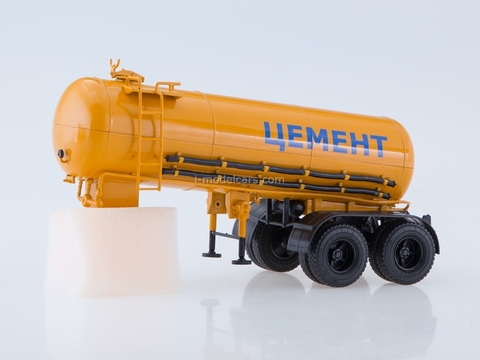 Semitrailer cement carrier ТЦ-11 orange 1:43 AutoHistory