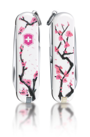 Нож-брелок Victorinox Classic LE 2014, 58 mm Blossoms (0.6223.L1406)