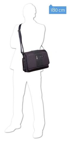 Сумка Piquadro Brief, чёрный, кожа натуральная/ткань (CA1592BR/N)