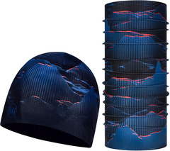 Премиальный подарочный набор Шапка + Баф BUFF® Thermonet Hat S-Wave Blue