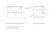 Cezares 44713 Колонна подвесная с одной распашной дверцей и наружным зеркалом, реверсивная 44713 Frassino bianco