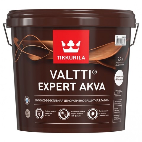 Tikkurila Valtti Expert Akva / Тиккурила Валтти Эксперт Аква высокоэффективная декоративно защитная лазурь