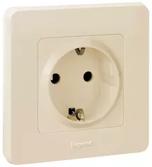 INSPIRIA Розетка 2К+3 слоновая кость 673721