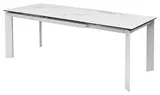 фото 3 Стол CREMONA 140 HIGH GLOSS STATUARIO Белый мрамор глянцевый, керамика/ белый каркас, DISAUR на profcook.ru