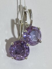 Корона (серьги из серебра)
