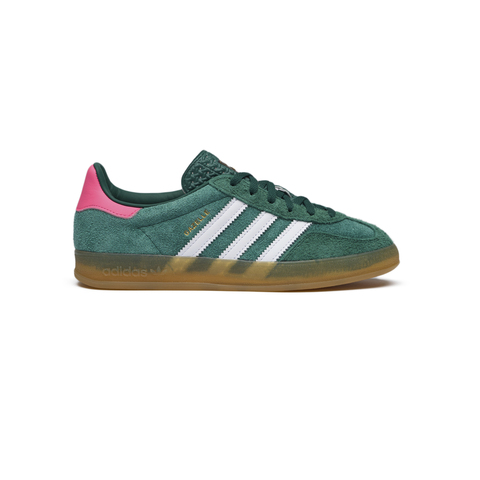 Кроссовки Adidas Gazelle Indoor "Collegiate Green Pink"