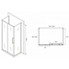 Abber Schwarzer Diamant AG30130MH-S100M-S100M Душевой уголок, 130x100x195