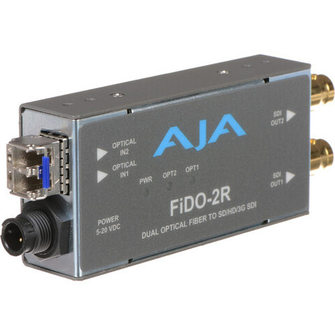 Конвертер AJA FiDO Dual-Channel LC Fiber to 3G-SDI Mini Converter
