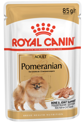 Royal Canin Pomeranian пауч для породы померанский шпиц старше 8 месяцев 85г