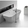 BelBagno BB73-1700-W0 Отдельностоящая, прямоугольная акриловая ванна в комплекте со сливом (донным клапаном) цвета хром, без перелива 1700x750x600