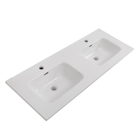 BelBagno BB-8099-120-2 Керамическая раковина с двумя чашами BB-8099-120-2, 1210x460x170