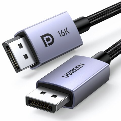 Кабель  UGREEN DP118 (25862) Display Port Male To Male 16K Cable, 3м, серый
