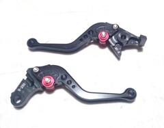 Короткие рычаги тормоза-сцепления Honda CB600F/ CB900F/ Hornet /CBR900RR /CBR600 F/F2/F3/F4/F4i/ CBF600 N/S / черные