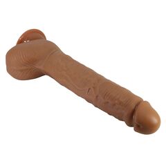 Темно-бежевый фаллоимитатор-гигант на присоске Dick - 28 см. - 