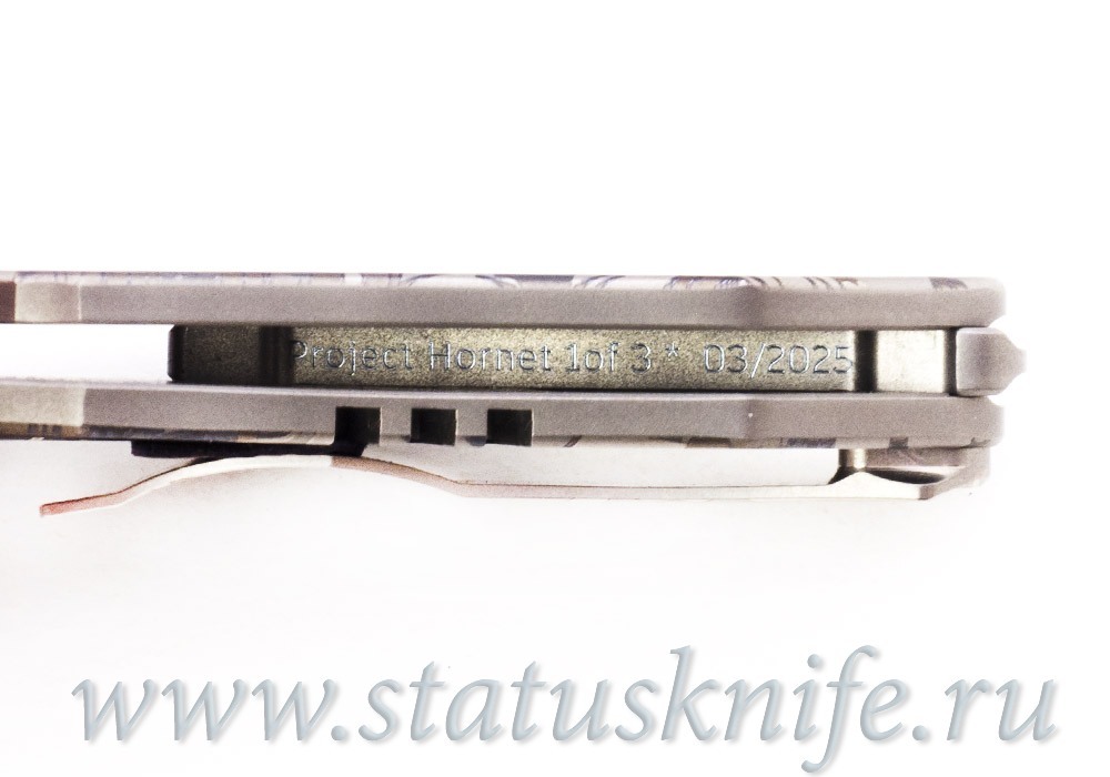 Нож TFK LEM Techno Hornet Project S125V Titanium engraved