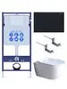 Aquatek SET Aquatek ПОЛАРИС-01-017 4в1 SET Aquatek ПОЛАРИС (рама Aquatek Standard INS-0000012+унитаз ПОЛАРИС AQ0700-01 с тонким сиденьем soft-close+ крепеж KKI-0000002 +панель KDI-0000017)
