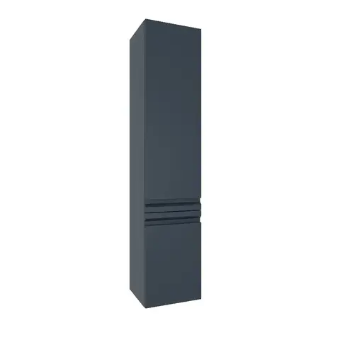 Aquatek AQ70035L-MG AQ70035L-MG Пенал ВЕГА 35 см, 2 двери, цвет серый матовый, петли слева