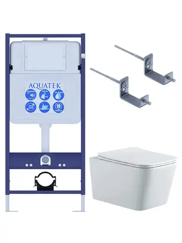 Aquatek SET Aquatek ЛИБРА N KKI2 SET Aquatek ЛИБРА N KKI2 (рама Aquatek Standard INS-0000012+кпереж KKI-0000002+унитаз ЛИБРА New AQ0530N-00 с тонким сиденьем soft-close