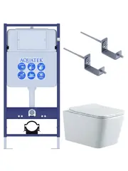 Aquatek SET Aquatek ЛИБРА N KKI2 SET Aquatek ЛИБРА N KKI2 (рама Aquatek Standard INS-0000012+кпереж KKI-0000002+унитаз ЛИБРА New AQ0530N-00 с тонким сиденьем soft-close фото